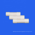 Yttria Stabilized Zirconia YSZ Ceramic Threaded Thin Wall Tube / Sleeve Parts
